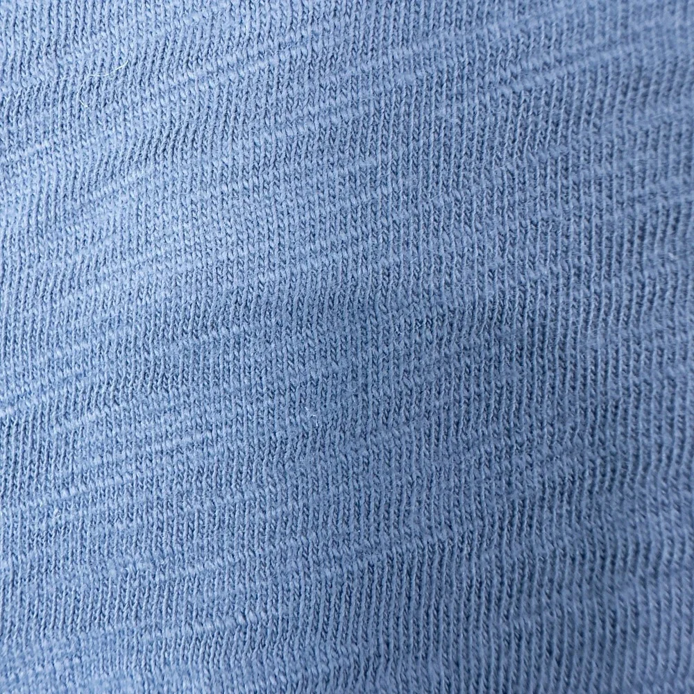 Habitat Peruvian Cotton Slub Pieced Tunic Top Womens Medium Blue Lagenlook Boho - Picture 8 of 13